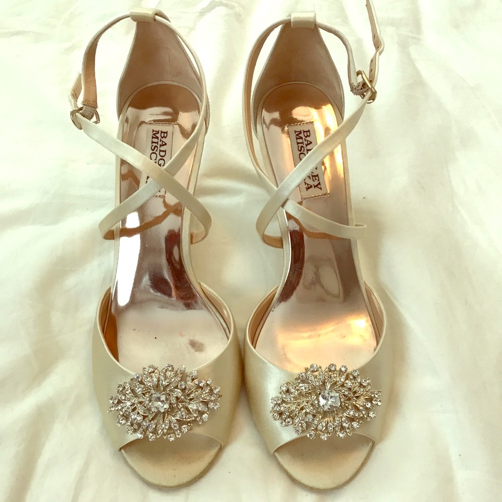 Badgley Mishka Wedding Shoes, Size 8